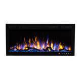 Bluegrass Living Slimline 36 Inch Wall Mount and Recessed Electric Fireplace - Model# BEF-36BIF04