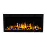Bluegrass Living Slimline 36 Inch Wall Mount and Recessed Electric Fireplace - Model# BEF-36BIF04