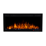 Bluegrass Living Slimline 36 Inch Wall Mount and Recessed Electric Fireplace - Model# BEF-36BIF04