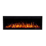 Bluegrass Living Slimline 50 Inch Wall Mount and Recessed Electric Fireplace - Model# BEF-50BIF04