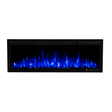 Bluegrass Living Slimline 50 Inch Wall Mount and Recessed Electric Fireplace - Model# BEF-50BIF04