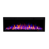 Bluegrass Living Slimline 50 Inch Wall Mount and Recessed Electric Fireplace - Model# BEF-50BIF04