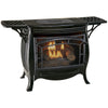 Bluegrass Living Vent Free Natural Gas Stove With Automatic Ignition and Variable Flame Control - 26,000 BTU, Remote Control, Gloss Black Finish - Model# BSSN26ART-G
