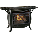 Bluegrass Living Vent Free Natural Gas Stove With Automatic Ignition and Variable Flame Control - 26,000 BTU, Remote Control, Gloss Black Finish - Model# BSSN26ART-G