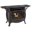 Bluegrass Living Vent Free Natural Gas Stove With Automatic Ignition and Variable Flame Control - 26,000 BTU, Remote Control, Matte Black Finish - Model# BSSN26ART-M