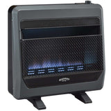 Bluegrass Living Propane Gas Vent Free Blue Flame Gas Space Heater With Blower and Base Feet - 30,000 BTU, T-Stat Control - Model# B30TPB-BB