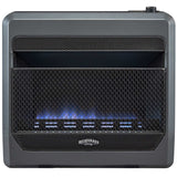 Bluegrass Living Natural Gas Vent Free Blue Flame Gas Space Heater With Blower and Base Feet - 30,000 BTU, T-Stat Control - Model# B30TNB-BB