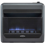 Bluegrass Living Propane Gas Vent Free Blue Flame Gas Space Heater With Blower and Base Feet - 30,000 BTU, T-Stat Control - Model# B30TPB-BB