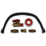 24in. Whisper Free Universal Gas Appliance Hook-up Kit - Black Finish - Model# GLST202-24-TF