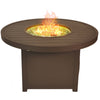 Bluegrass Living 42 Inch Outdoor Round Aluminum 50,000 BTU Propane Fire Pit Table with Crystal Glass Beads and Fabric Cover - Model# GN3R111S