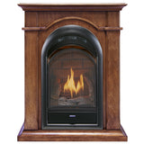 Bluegrass Living Vent Free Natural Gas Fireplace System - 10,000 BTU, T-Stat Control, Apple Spice Finish - Model# B100TN-1-AS