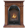 Bluegrass Living Vent Free Propane Gas Fireplace System - 10,000 BTU, T-Stat Control, Apple Spice Finish - Model# B100TP-1-AS