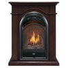 Bluegrass Living Vent Free Natural Gas Fireplace System - 10,000 BTU, T-Stat Control, Chocolate Finish - Model# B100TN-1-CH