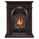 Bluegrass Living Vent Free Propane Gas Fireplace System - 10,000 BTU, T-Stat Control, Chocolate Finish - Model# B100TP-1-CH