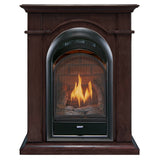 Bluegrass Living Vent Free Propane Gas Fireplace System - 10,000 BTU, T-Stat Control, Chocolate Finish - Model# B100TP-1-CH