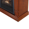 Bluegrass Living Vent Free Propane Gas Fireplace System - 10,000 BTU, T-Stat Control, Walnut Finish - Model# B100TP-3-W