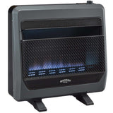 Bluegrass Living Natural Gas Vent Free Blue Flame Gas Space Heater With Blower and Base Feet - 30,000 BTU, T-Stat Control - Model# B30TNB-BB-R