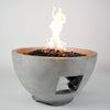 Bluegrass Living 24 Inch Ashwick MGO Propane Fire Pit Table with Glass Beads, Lava Rocks and Cover - Model# HF36177AA-S