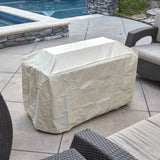 Bluegrass Living 42 Inch x 20 Inch Barnyard Rectangular MGO Propane Fire Pit Table with Glass Beads and Cover - Model# HF42603